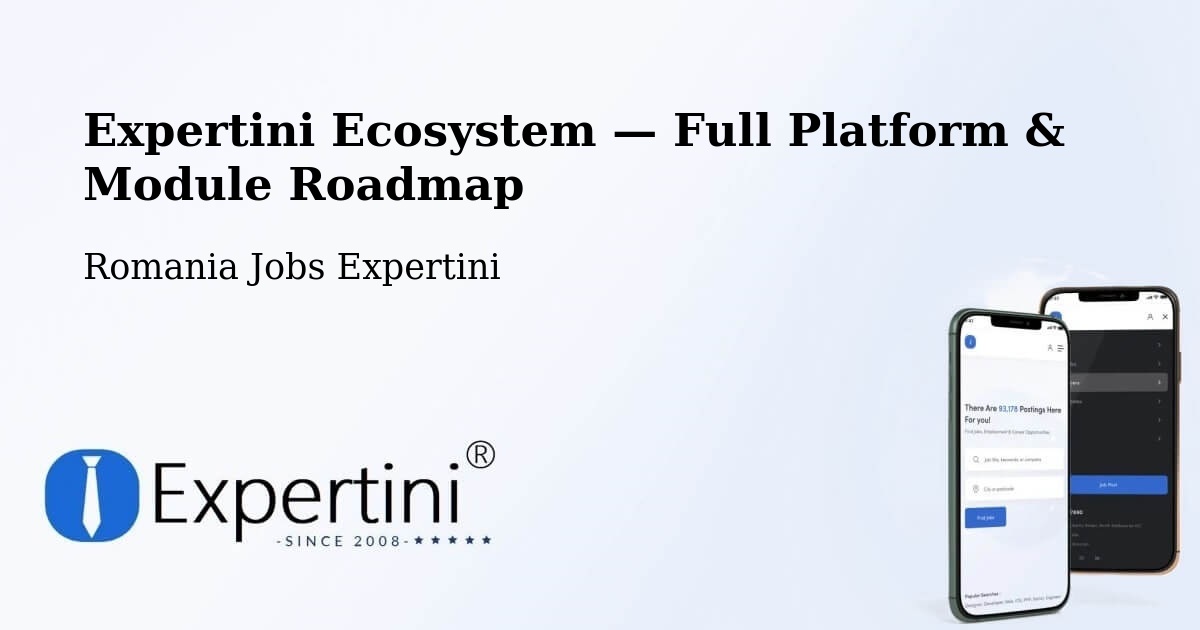 Expertini Ecosystem — Full Platform & Module Roadmap – Deta